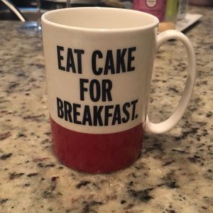 Kate Spade Eat Cake for Breakfast coffee mug